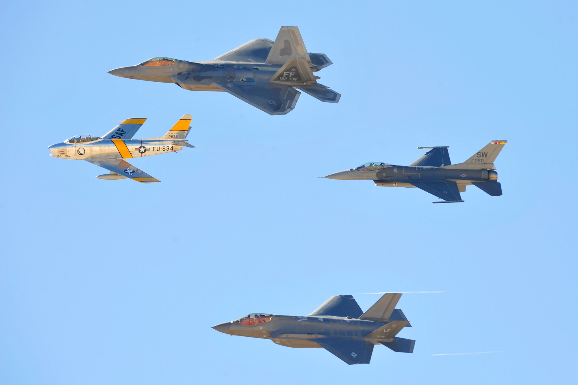 During the course, aircrews practice ground and flight training to enable civilian pilots of historic military aircraft and U.S. Air Force pilots of current fighter aircraft to fly safely in formations together.