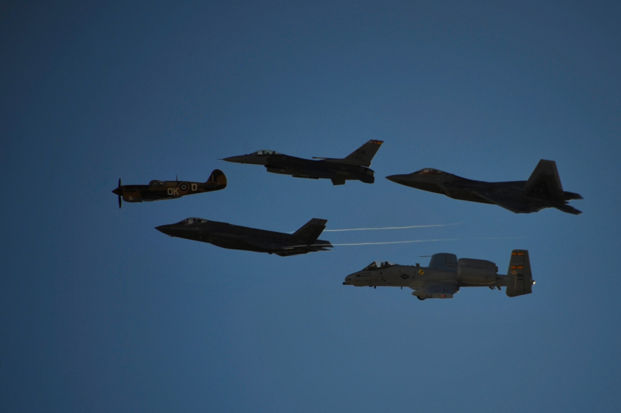 During the course, aircrews practice ground and flight training to enable civilian pilots of historic military aircraft and U.S. Air Force pilots of current fighter aircraft to fly safely in formations together.