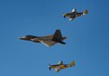 DM hosts the annual Heritage Flight Training course prior to the air show season as a familiarization opportunity for active duty pilots to fly in formation with WWII and Korean-era planes.