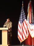 Lt. Gen. Jeffrey S. Buchanan, commander, U.S. Army North (Fifth Army) kicked off the 2018 Army Emergency Relief campaign at the Fort Sam Houston Theater at Joint Base San Antonio-Fort Sam Houston March 2.