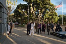 U.S. and New Zealand officials visit the Pukeahu National War Memorial’s Hall of Memories, where designs for the U.S. memorial were unveiled, March 5th.