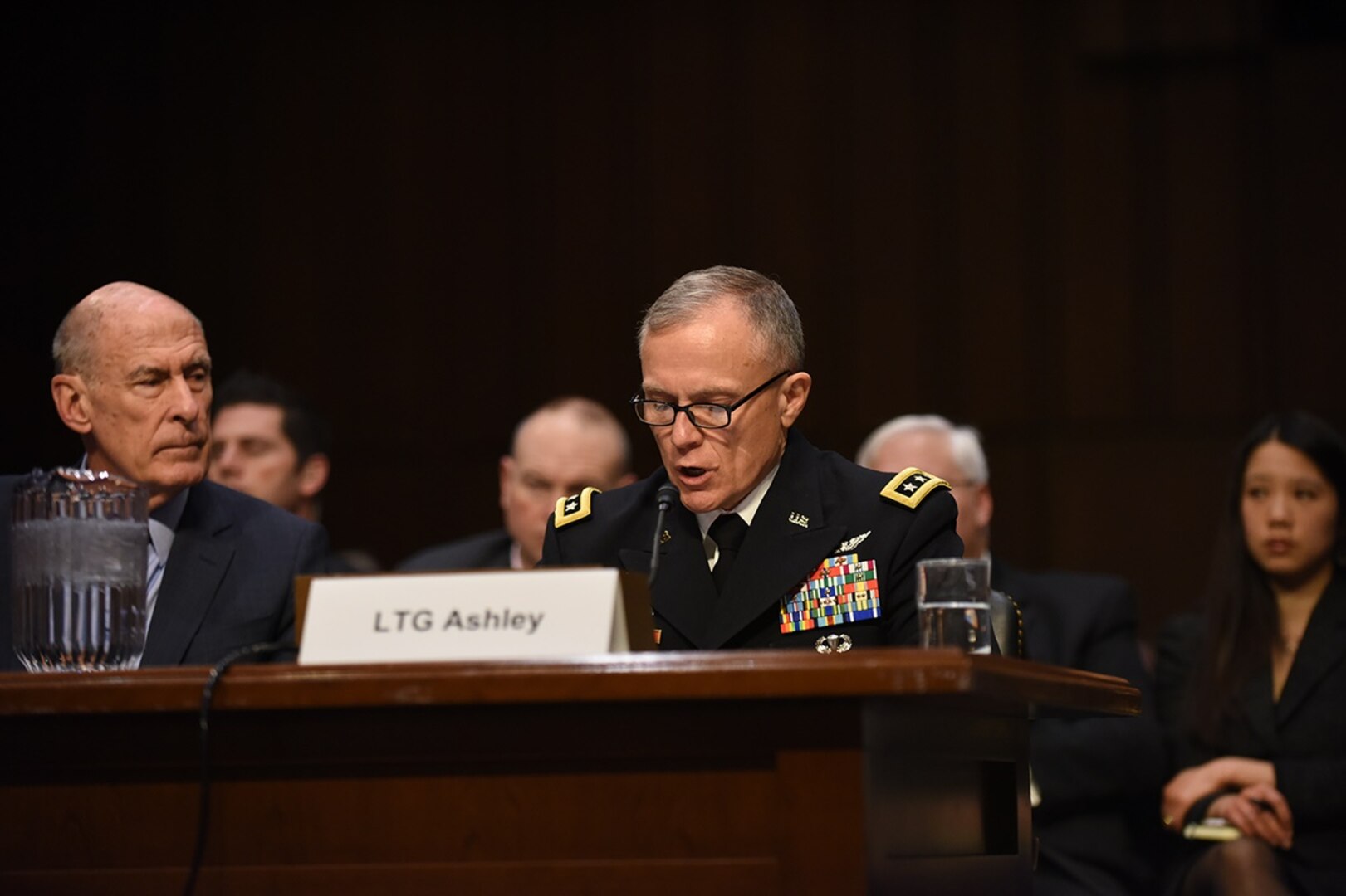 DIA Director Lt. Gen. Robert Ashley testifies before the Senate Armed Services Committee