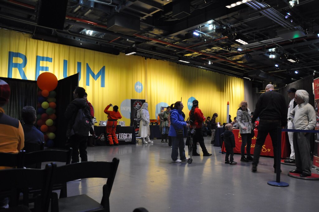 Participants explore the Intrepid Sea, Air & Space Museum