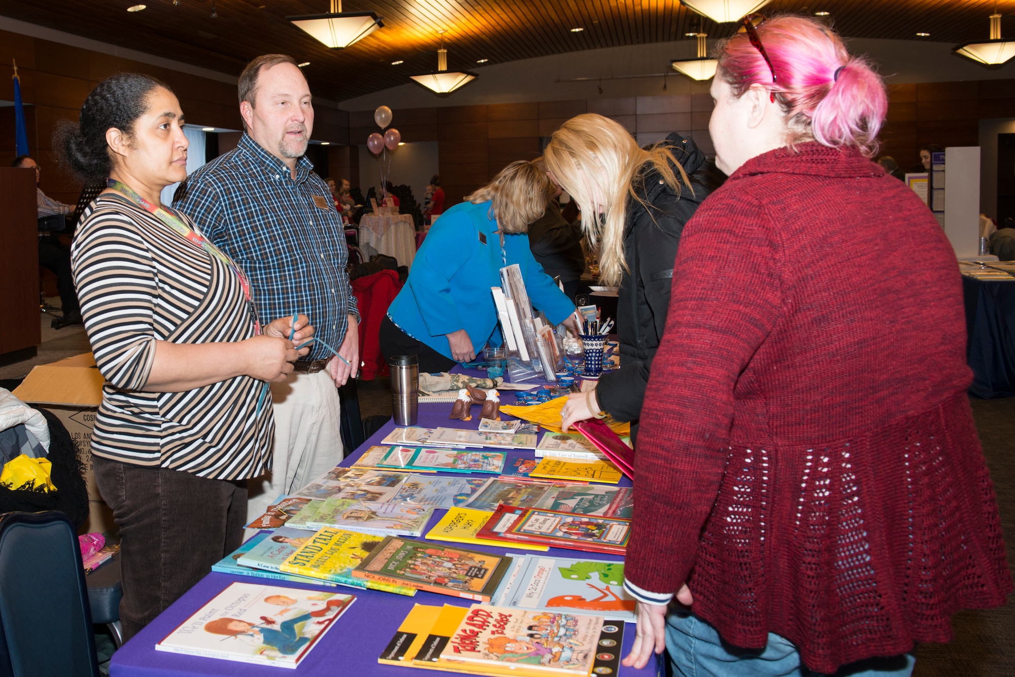 The 673d Medical Group hosts a 'Girls Night Out' at the Arctic Warrior Events Center, on Joint Base Elmendorf-Richardson, Alaska, March 1, 2018. 'Girls Night Out' was a free event highlighting women's health through activities, information booths and guest speakers.