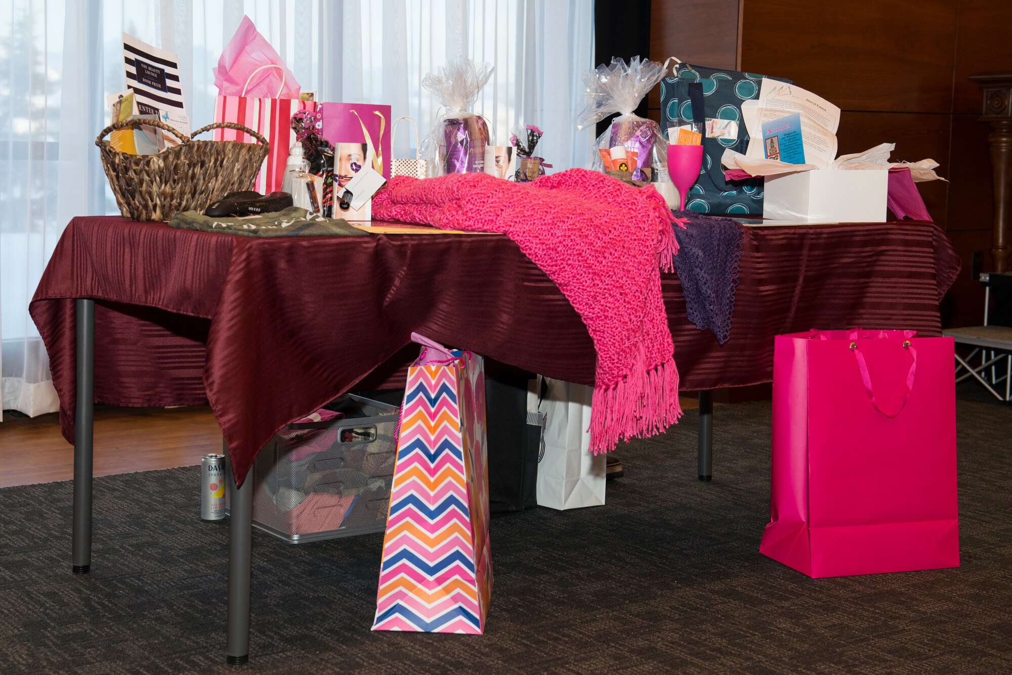 The 673d Medical Group hosts a 'Girls Night Out' at the Arctic Warrior Events Center, on Joint Base Elmendorf-Richardson, Alaska, March 1, 2018. 'Girls Night Out' was a free event highlighting women's health through activities, information booths and guest speakers.(U.S. Air Force photo by Airman 1st Class Caitlin Russell)