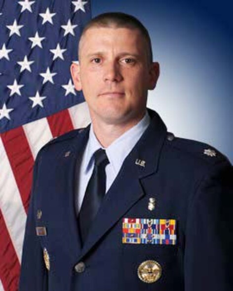 Lt. Col. Cory Baker, official photo, U.S. Air Force