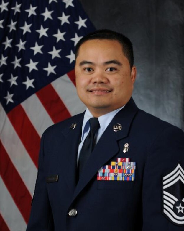 Chief Master Sgt. Nathaniel Sugatan, official photo, U.S. Air Force