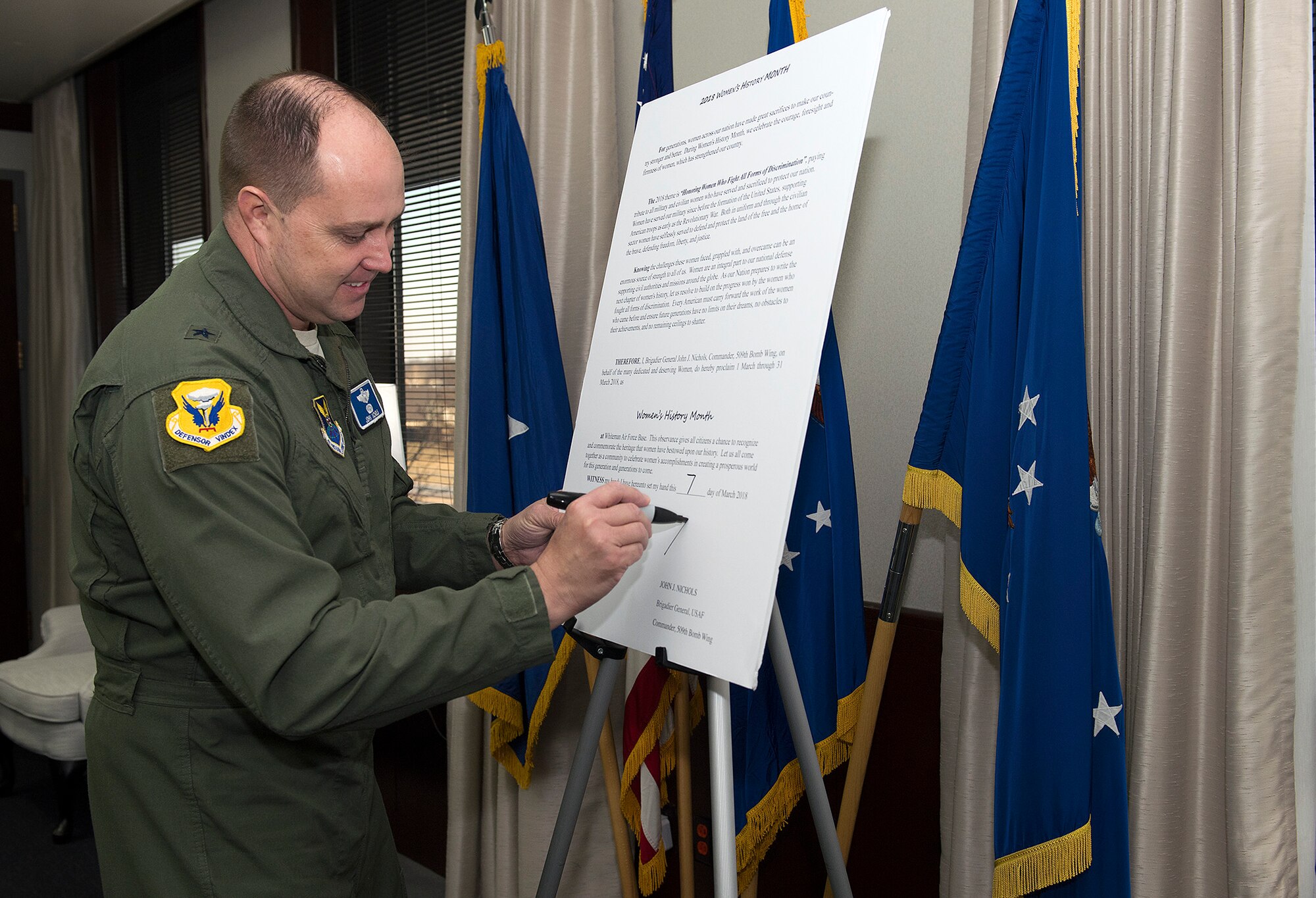 Women's History Month Proclamation signing