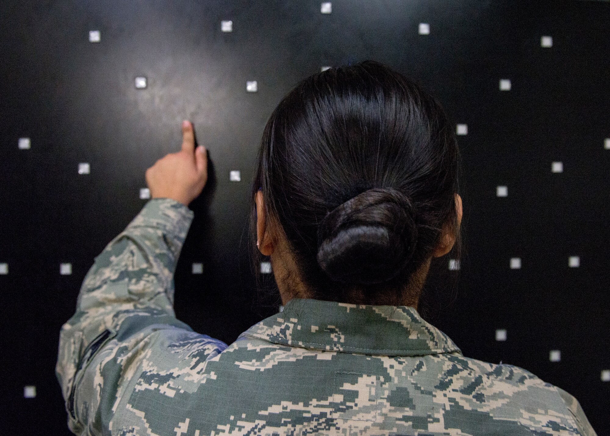A patient participates in occupational rehabilitation offered through the Traumatic Brain Injury clinic at Joint Base Elmendorf-Richardson, Alaska, Feb. 26, 2018. The JBER hospital TBI clinic offers traditional medical therapies such as medication management, occupational therapy, speech therapy and psychotherapy.