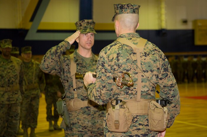 Sgt. Maj. Ortega bids MAG-12 farewell, Sgt. Maj. Johnson takes charge