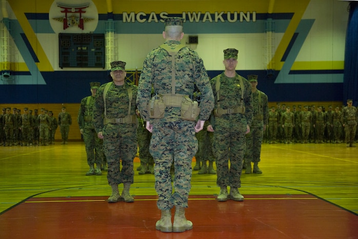 Sgt. Maj. Ortega bids MAG-12 farewell, Sgt. Maj. Johnson takes charge