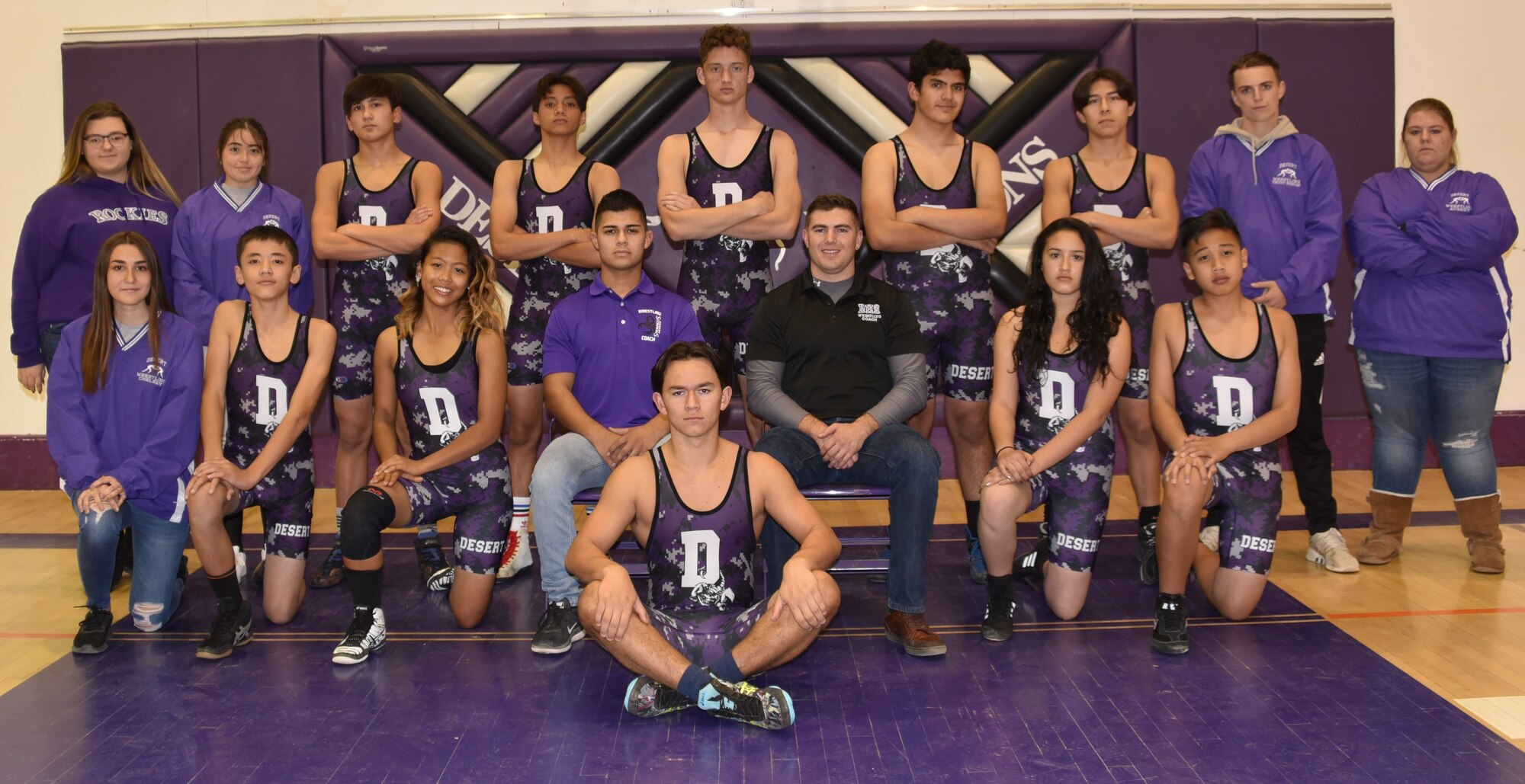 The Desert High School wrestling team. (Courtesy photo)