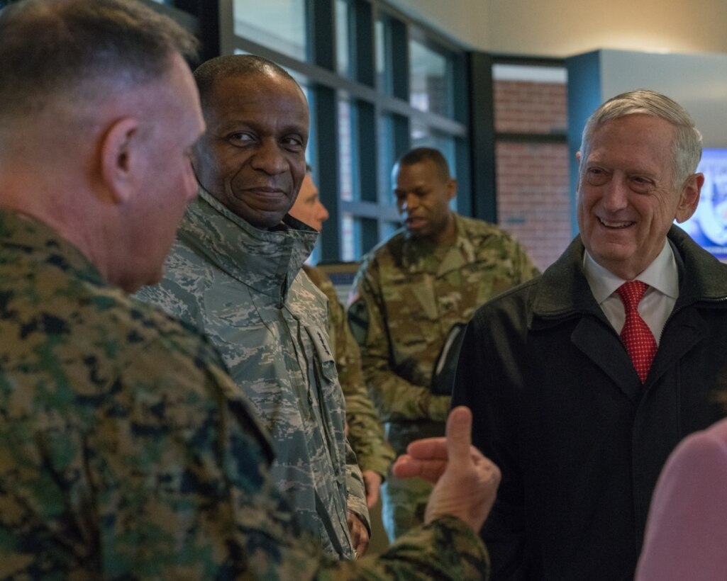 Two generals meet with the Defense Secretary.
