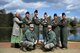 U.S. Airmen gather for a group photo on International Women’s Day at Shaw Air Force Base, S.C., March 8, 2018.