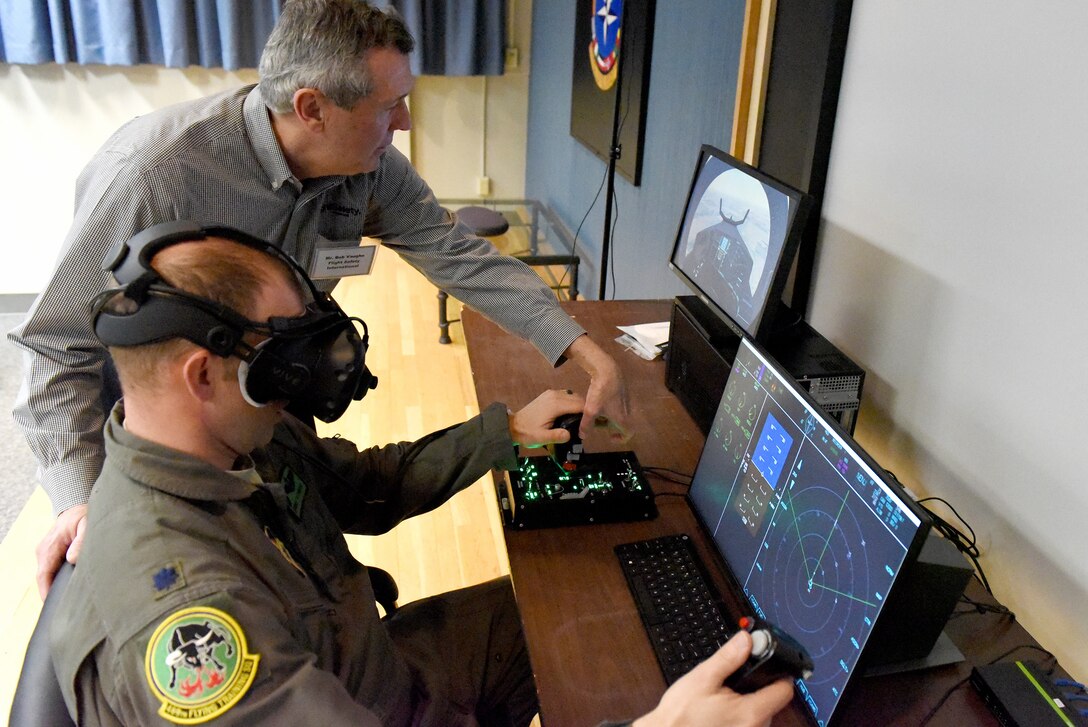 Mixed reality simulator at 80th FTW