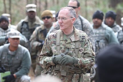 Commanding Generals arrive on ground to view CSTX 78-18-03 progress