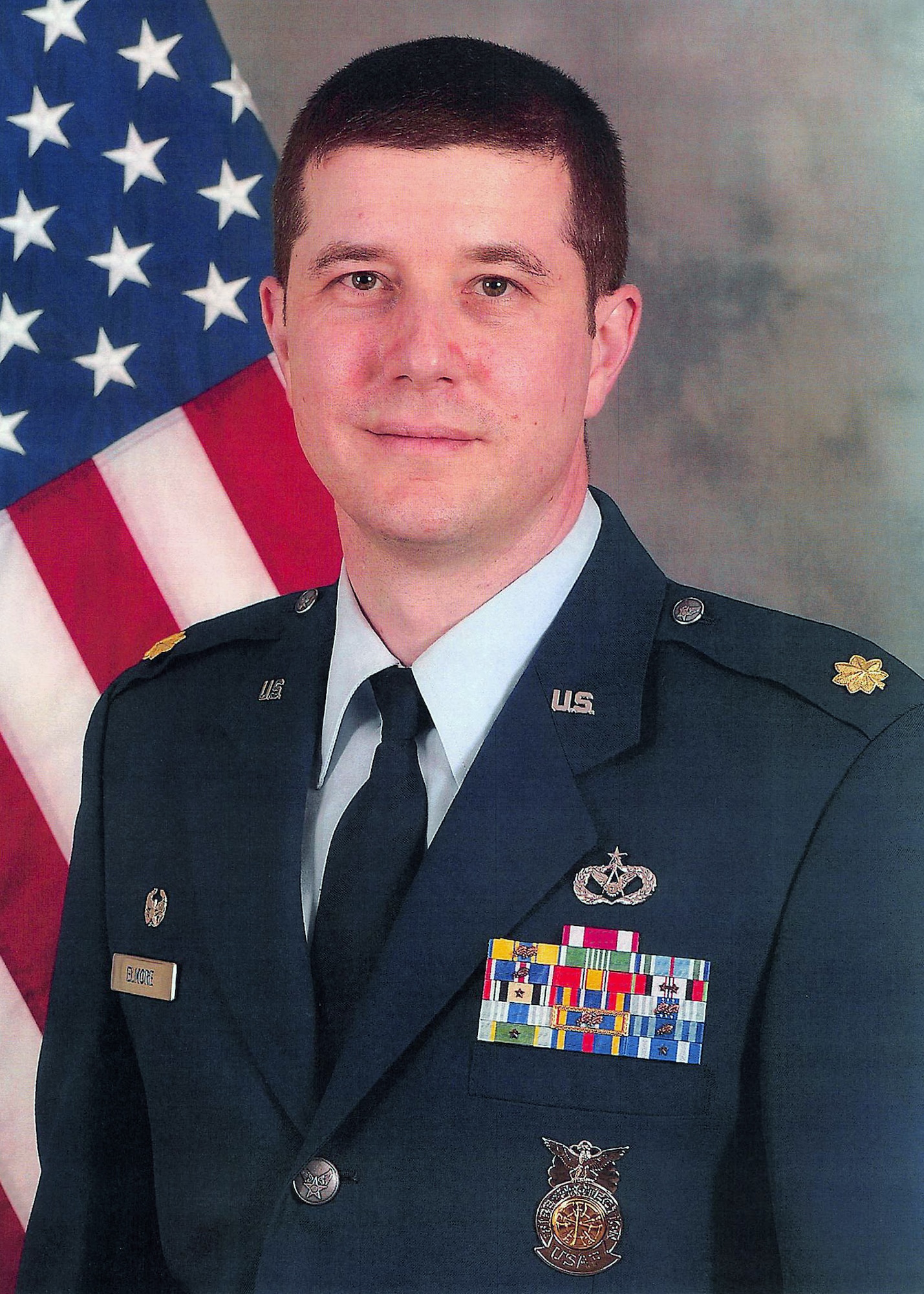 Official Biography Photo of Major Elmore