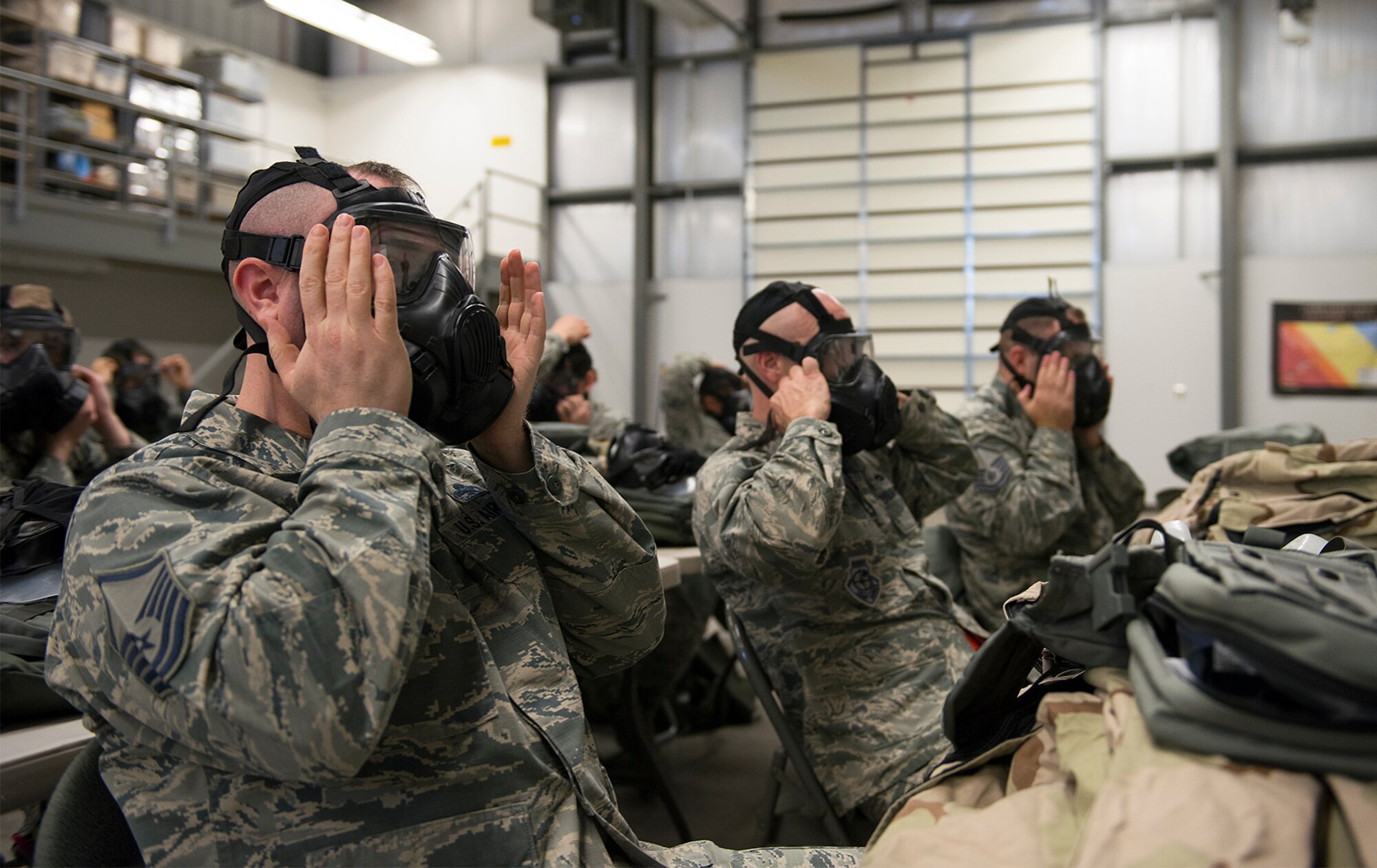 CBRN training at Whiteman Air Force Base, Missouri.