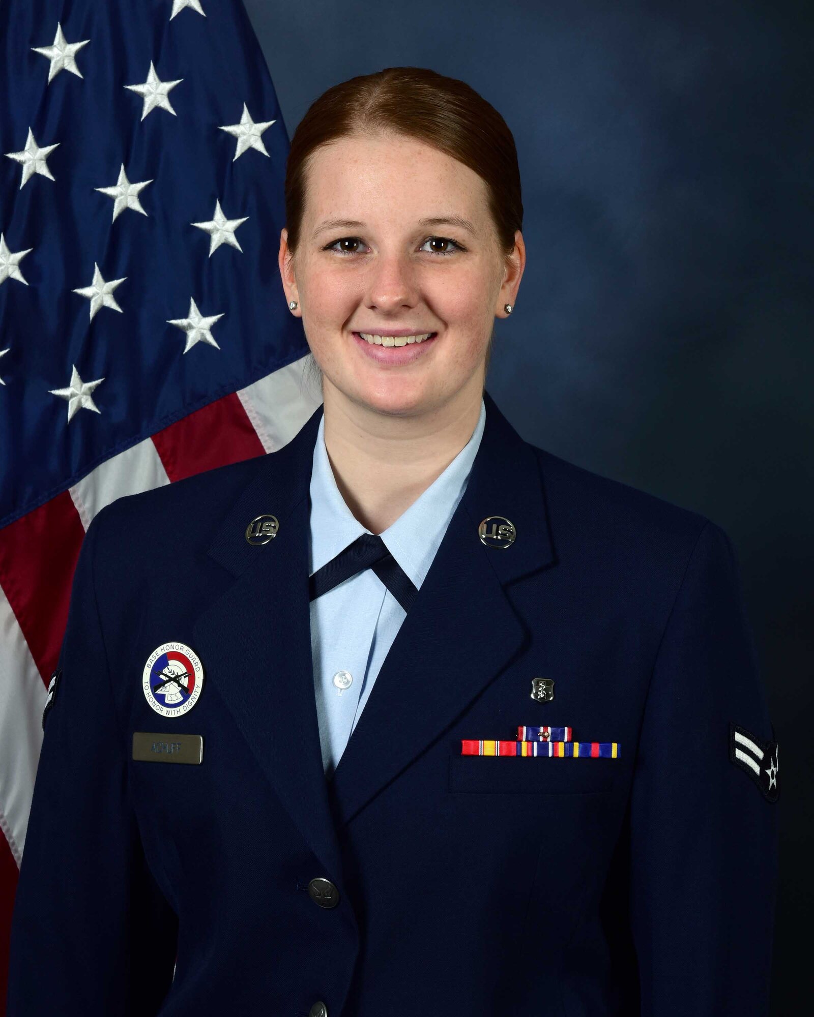 Senior Airman Gabrielle Achuff, the Aerospace and Operational Physiology technician, won the Air Force level 2017 AOP Airman of the Year, on Columbus Air Force Base, Mississippi. Her hard work has earned her a number of awards, at all kinds of levels within the Air Force, notably earning Airman of the Year at the 14th Flying Training Wing in January. (Courtesy photo)