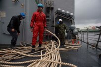 Following a final amphibious certification, Ashland is schedule to conduct a routine patrol in the Indo-Pacific region to enhance interoperability with partners and serve as a ready-response force for any type of contingency. (U.S. Navy photo by Mass Communication Specialist 3rd Class Joshua Mortensen/Released)