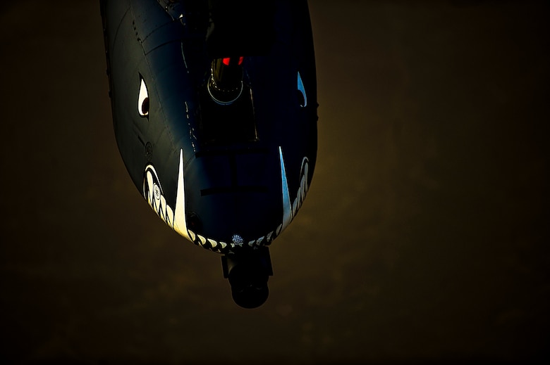 A U.S. Air Force A-10 Thunderbolt II assigned to Kandahar Airfield, Afghanistan prepares to receive fuel over Afghanistan from a KC-10 Extender, March 9, 2018.
 The Thunderbolt can loiter near battle areas for extended periods of time and operate in low ceiling and visibility conditions. The wide combat radius and short takeoff and landing capability permit operations in and out of locations near front lines. 
 (U.S. Air Force photo by Tech. Sgt. Anthony Nelson Jr.)