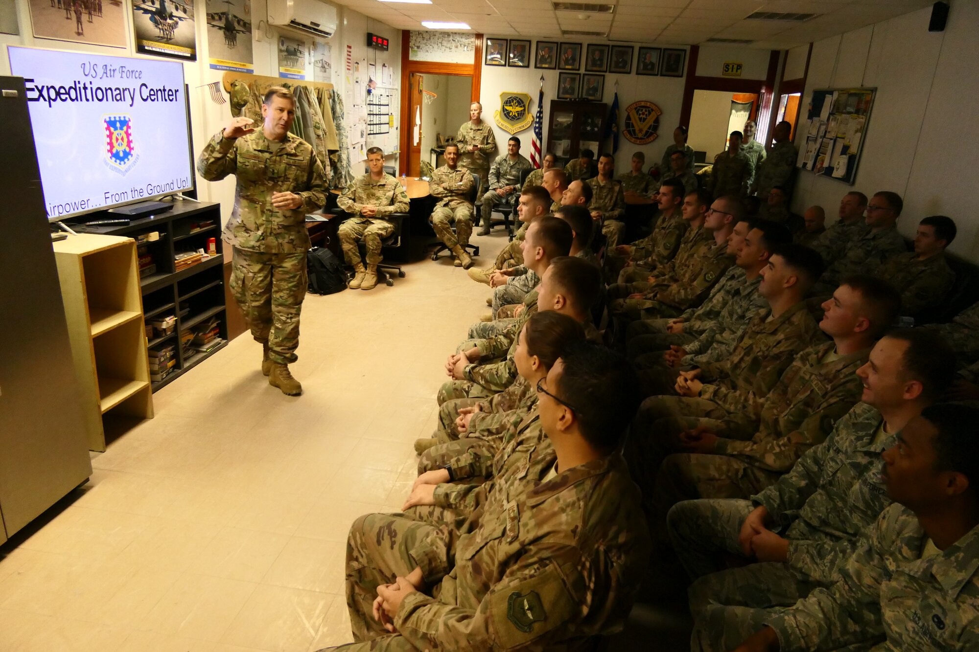 Expeditionary commander visits 521st AMOG's en route squadrons