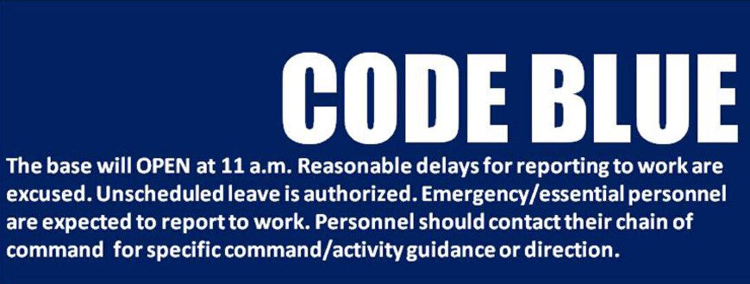 The base will open at 11 a.m.