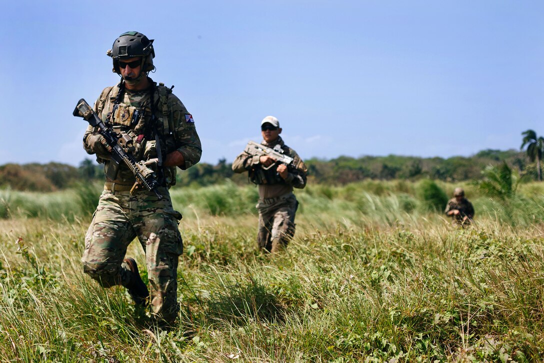 Special Forces airmen secure an airfield.