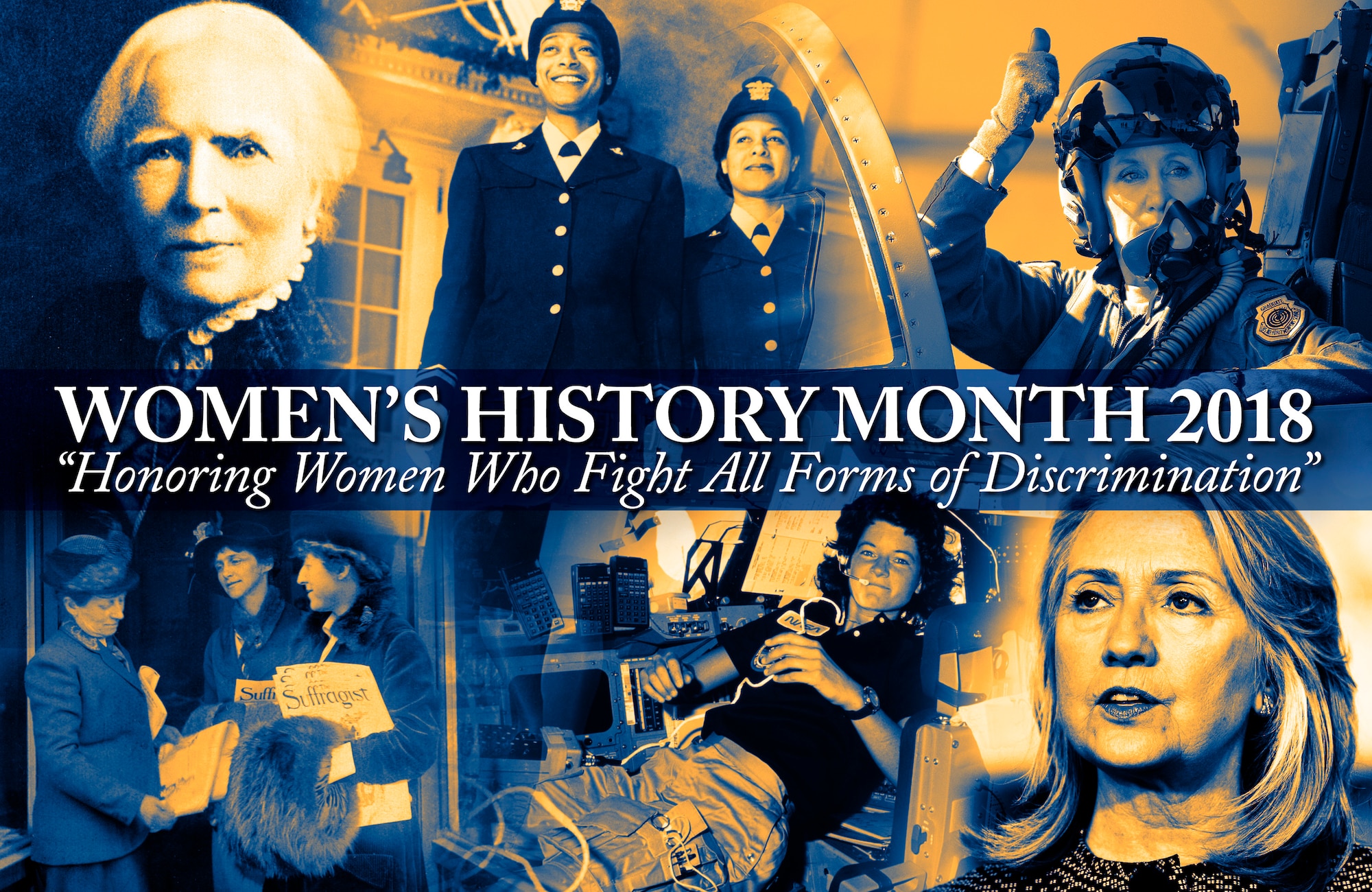 2018 Women's History Month (U.S. Air Force graphic by Kent Bingham)