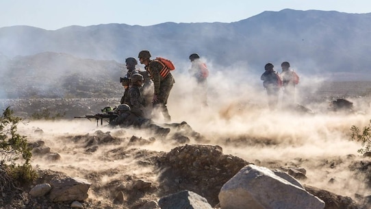 U.S. Marines with 3rd Battalion, 8th Marine Regiment, 2nd Marine Division, conduct pre-deployment training aboard Twentynine Palms, Ca.