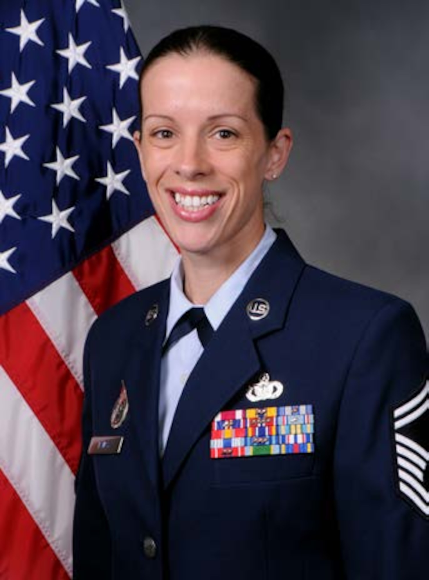 Senior Master Sgt. Erin Panas, official photo, U.S. Air Force