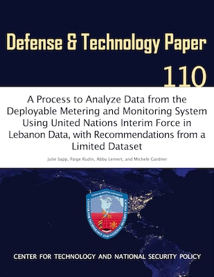 A Process to Analyze Data from the Deployable Metering and Monitoring System Using United Nations Interim Force in Lebanon Data, with Recommendations from a Limited Dataset