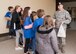 Members of Ramstein’s Boys and Girls Club of America Torch Club explain to a customer what they are doing and why at the commissary on Ramstein Air Base, Germany, March 7, 2018. Ramstein's BGCA Torch Club teaches character and leadership skills. Their national project, Seeds of Kindness, is an event that gives the members a chance to give back to the community. (U.S. Air Force photo by Airman 1st Class Kaylea Berry)