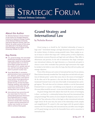 Grand Strategy and International Law