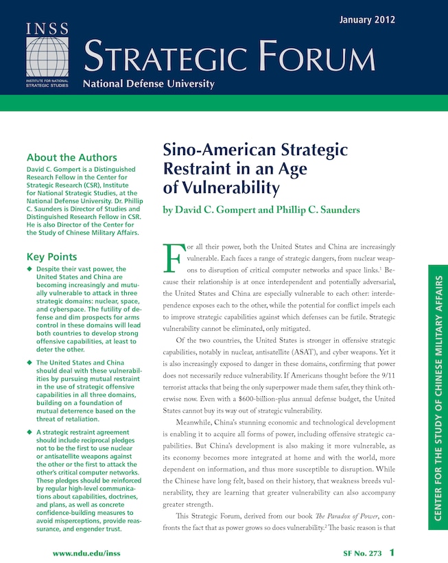 Sino-American Strategic Restraint in an Age of Vulnerability