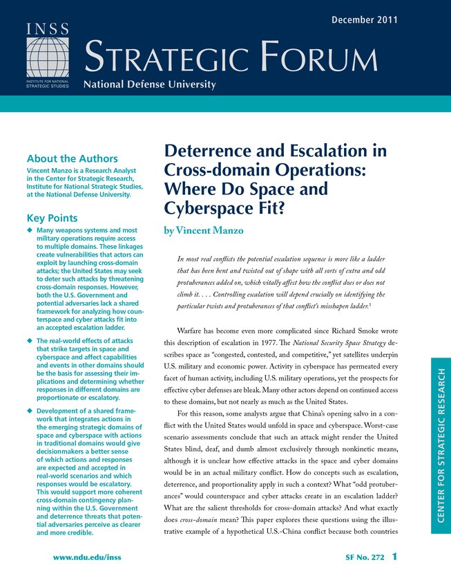 Deterrence and Escalation in Cross-domain Operations