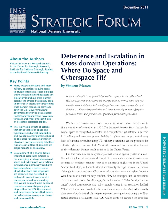 Deterrence and Escalation in Cross-domain Operations