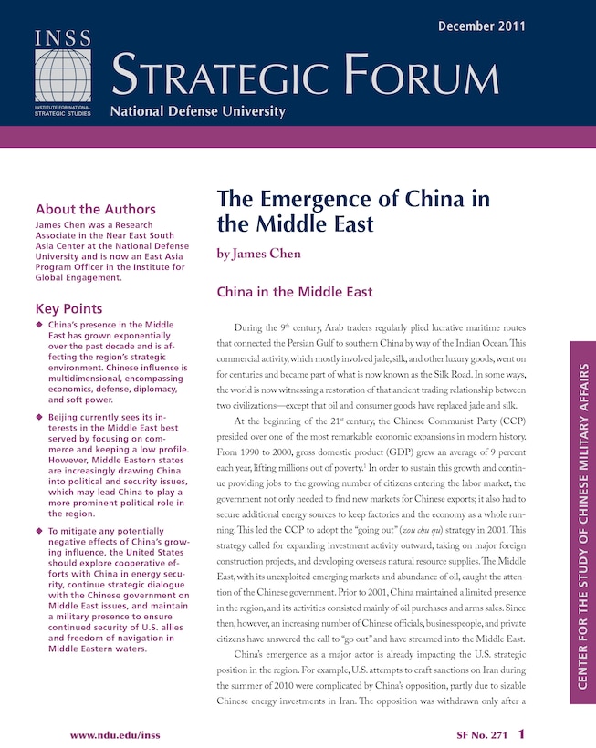 The Emergence of China in the Middle East