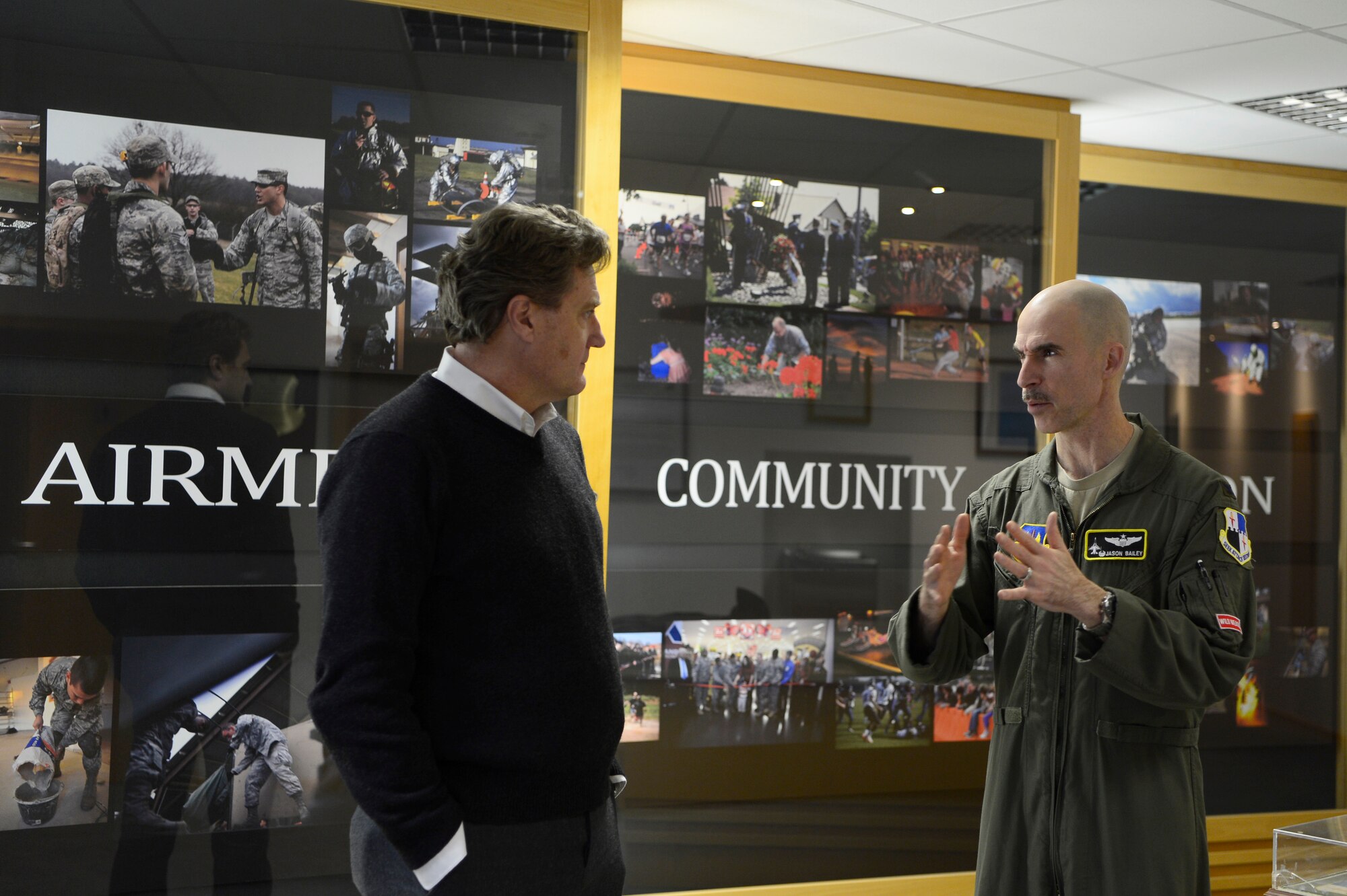 During his first tour of Spangdahlem AB, Turner got a chance to tour the flightline.