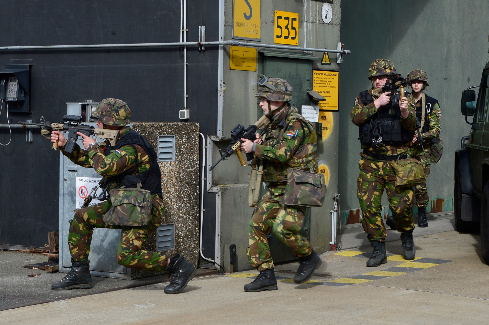 The exercise should take five minutes to complete and deal with the intruders.