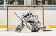 Dover Eagles goaltender Matthew McKenzie (87) blocks a shot by a Dover Fraternal Order of Police Lodge 15 player during the second period March 10, 2018, at the Centre Ice Rink in Harrington, Del. Proceeds of this annual charity hockey game benefit the Officer in Distress Fund. (U.S. Air Force photo by Roland Balik)