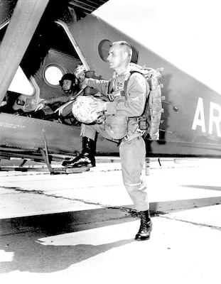 Army Chief Warrant Officer John Dewar headed the Airborne Detachment at the Army Support Center, Richmond, Virginia, which packed and inspected parachutes for Army use, in 1962. The Richmond General Depot, now Defense Supply Center Richmond, has a strong history of supporting the warfighter with equipment, like the parachutes Dewar inspected, and has become the headquarters for DLA Aviation.