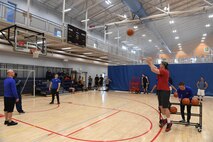 Team Minot Airmen competed in the fourth annual Winter Games at the McAdoo Fitness Center at Minot Air Force Base, N.D. The Winter Games consisted of several events, including volleyball, soccer, a bench press competition and a three-point shootout contest.