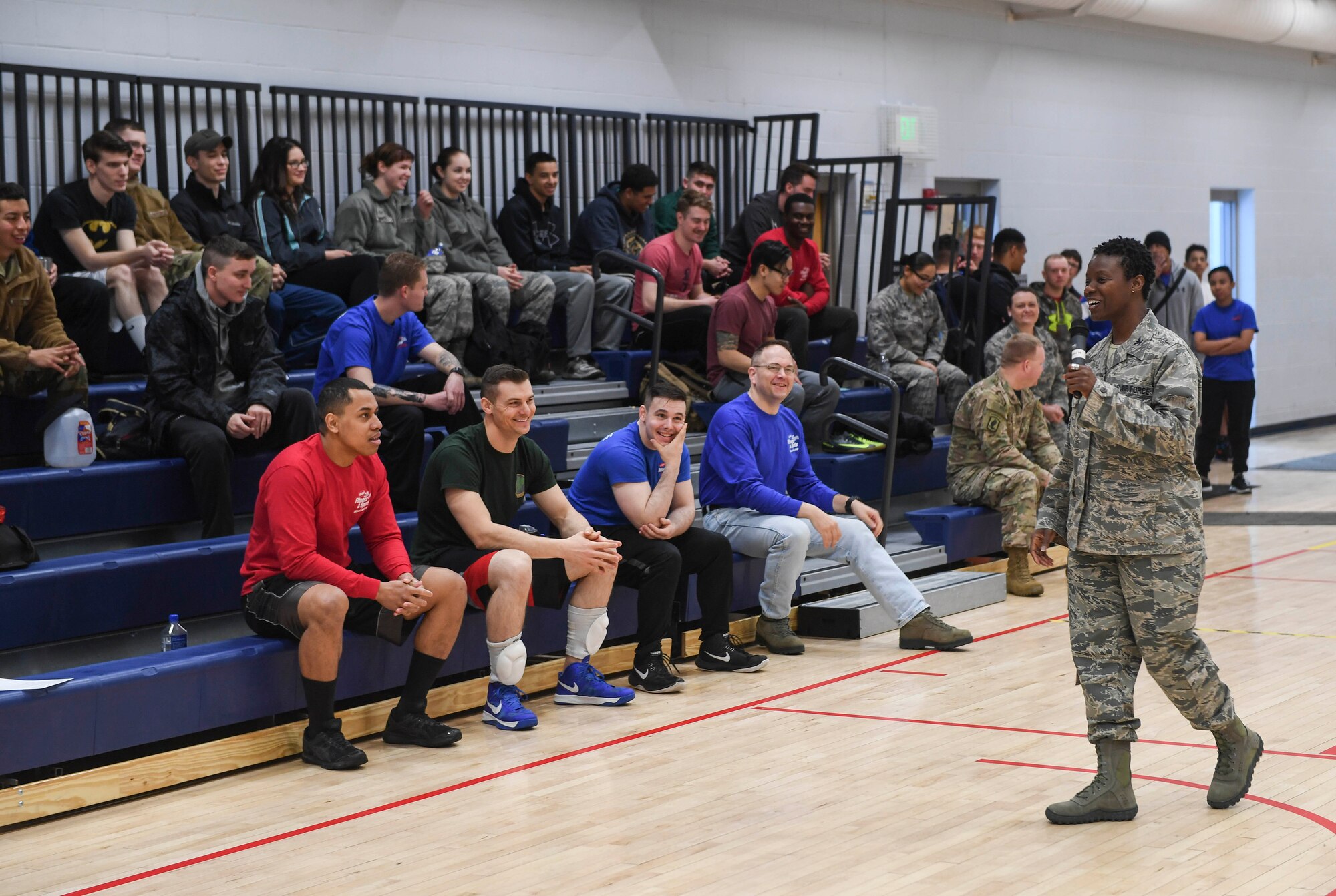 Team Minot Airmen competed in the fourth annual Winter Games at the McAdoo Fitness Center at Minot Air Force Base, N.D. The Winter Games consisted of several events, including volleyball, soccer, a bench press competition and a three-point shootout contest.