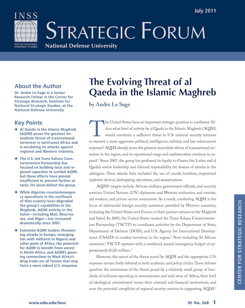 The Evolving Threat of al Qaeda in the Islamic Maghreb