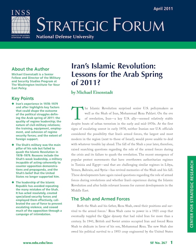 Iran's Islamic Revolution: Lessons for the Arab Spring of 2011?