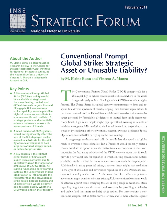 Conventional Prompt Global Strike: Strategic Asset or Unusable L