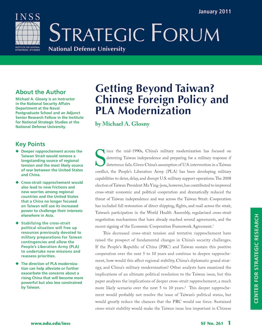 Getting Beyond Taiwan? Chinese Foreign Policy and PLA Modernization