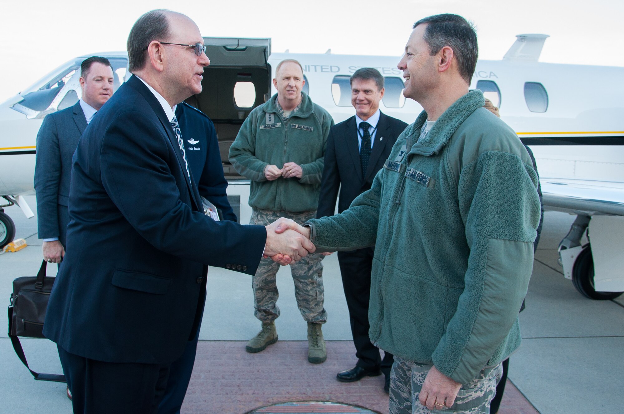 Under Secretary of the Air Force visits Wright-Patterson Air Force Base, Ohio.