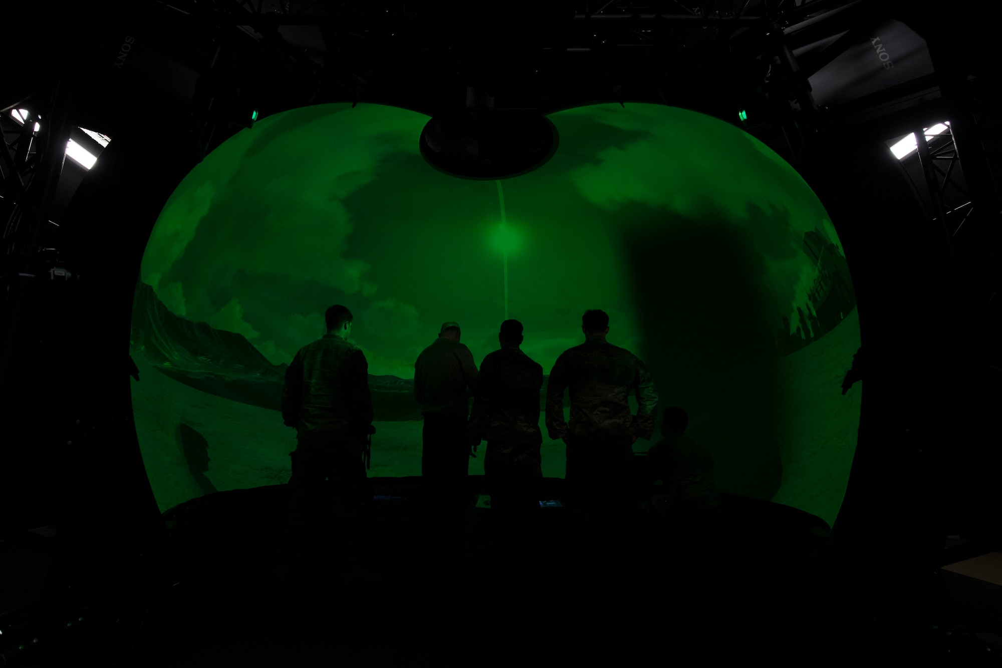 Airmen assigned to the 2nd Air Support Operations Squadron supported NATO allies with a state of the art, joint terminal attack controller, virtual training simulator March 6, 2018, at U.S. Army Garrison Bavaria in Vilseck, Germany.
